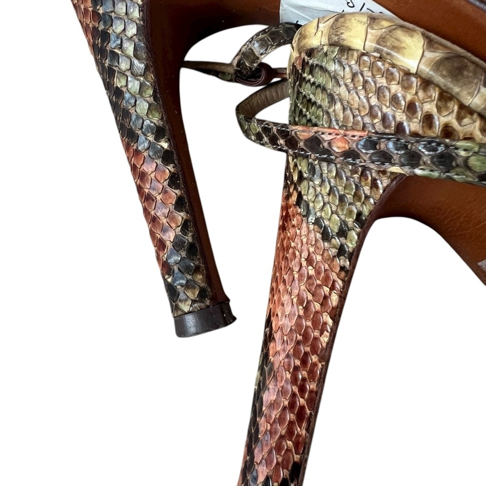 Halston Heritage Genuine Python Snakeskin Heels I… - image 8